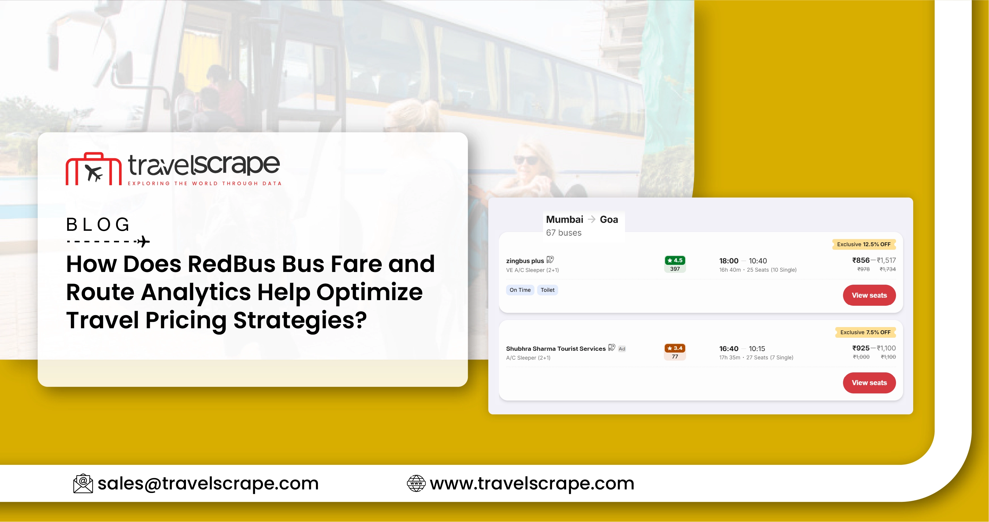 RedBus Bus Fare and Route Analytics for Travel Pricing Strategies